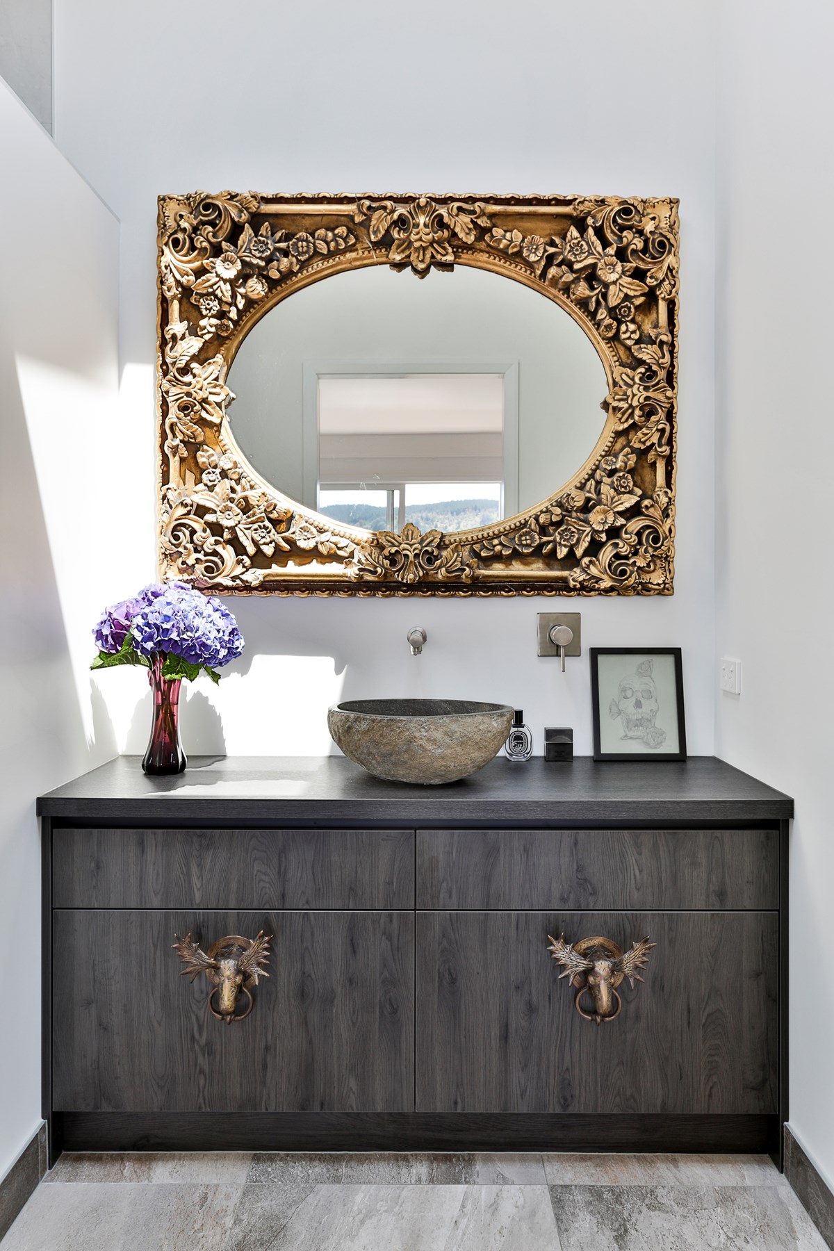 Fumed Oak moose drawers