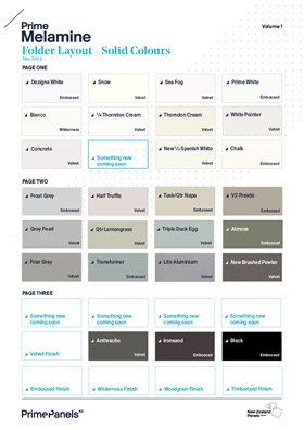 Prime Melamine Folder Layout